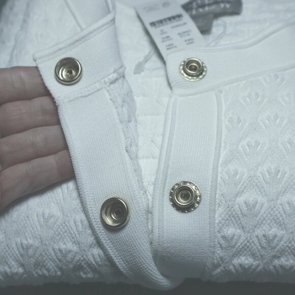 J. Crew Textured Lady Sweater Dress Women S White Preppy Professional Office NWT - Picture 7 of 16